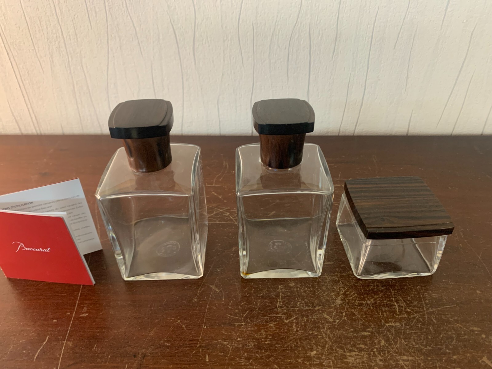 Baccarat Crystal Bathroom Set (Price For 3)