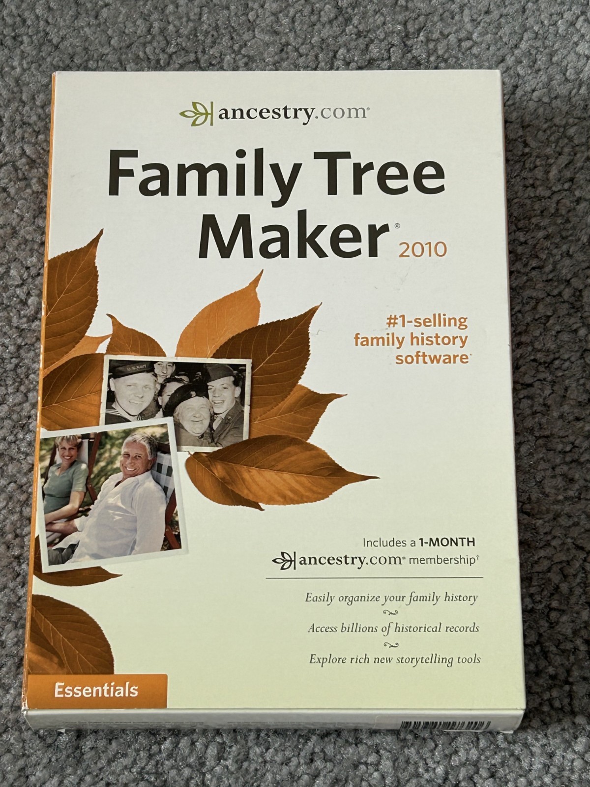 Ancestry Family Tree Maker 2010 Essentials Software CD Windows Sealed