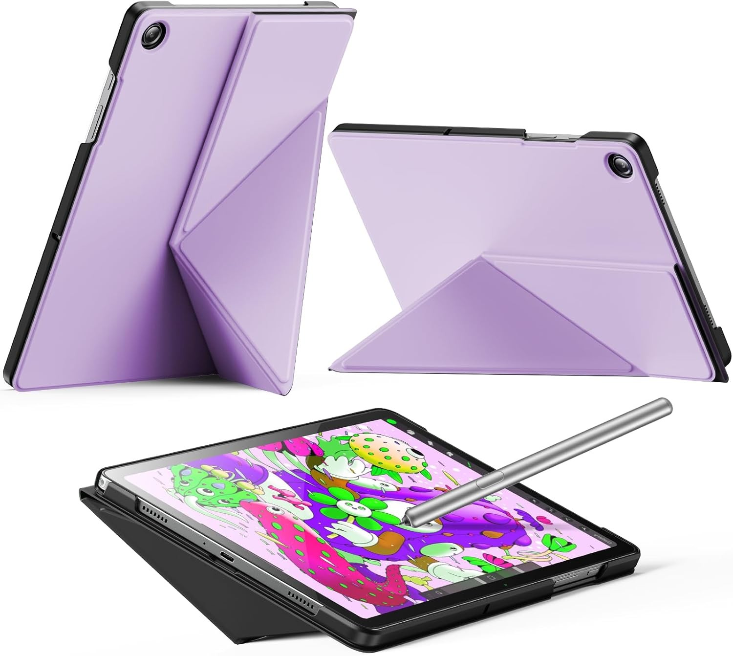 Case for Samsung Galaxy Tab A11 Plus 11 Inch, Slim Foldable Book-Style Cover