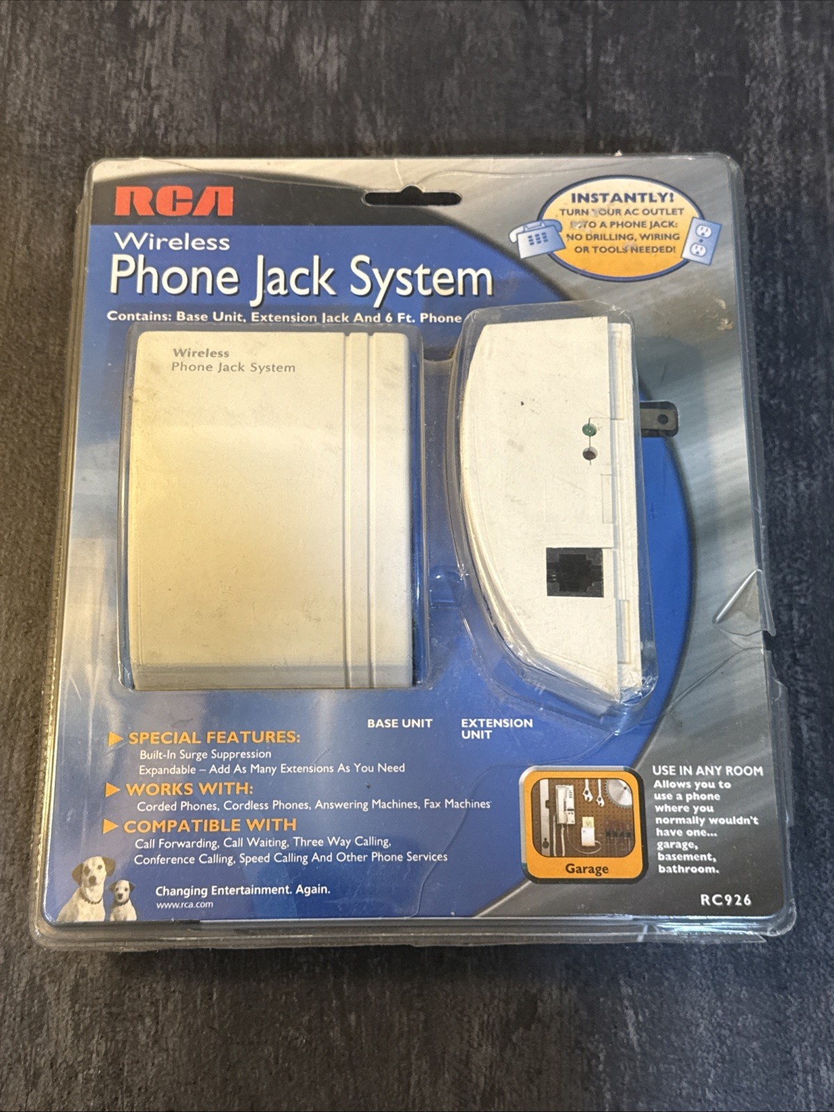 RCA Wireless Phone Jack System  RC926   NEW SEALED