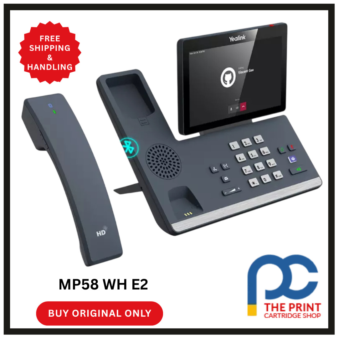 New in Box Yealink MP58-WH  VoIP Phone for Microsoft Teams w/7" Touchscreen