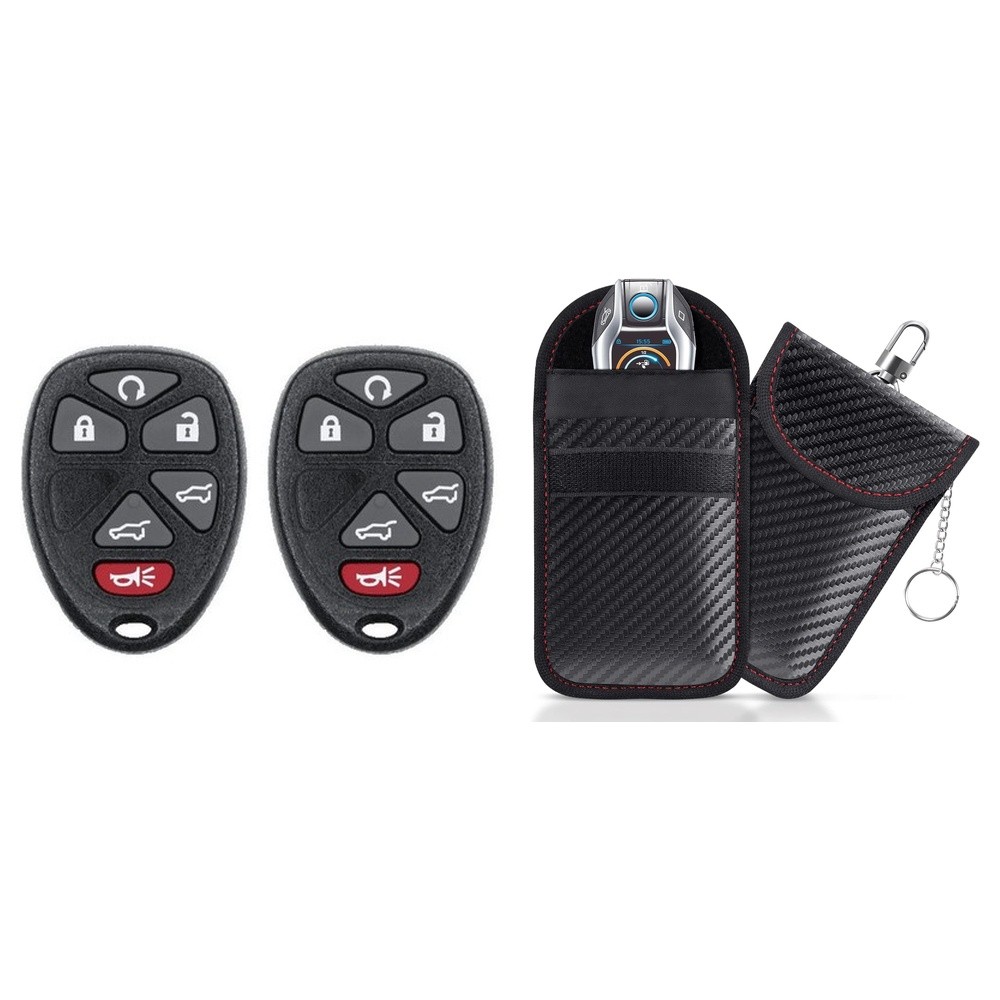 Repl. Key Fob Remote 2007 GMC Yukon FCC: OUC60270 MPN: 15913427 2-Pack w/Case