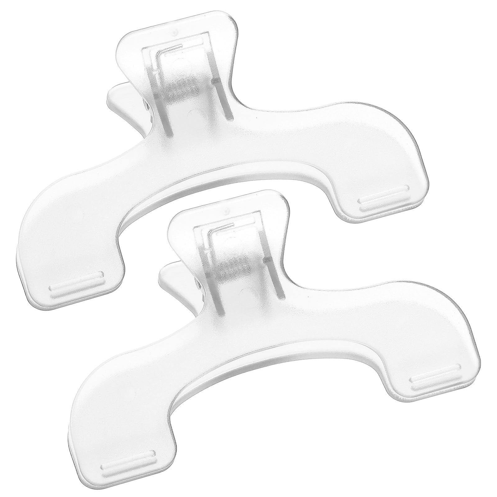 HJZHII 2Pcs Book Clips, Weight Page Holder, Transparent Clips White 