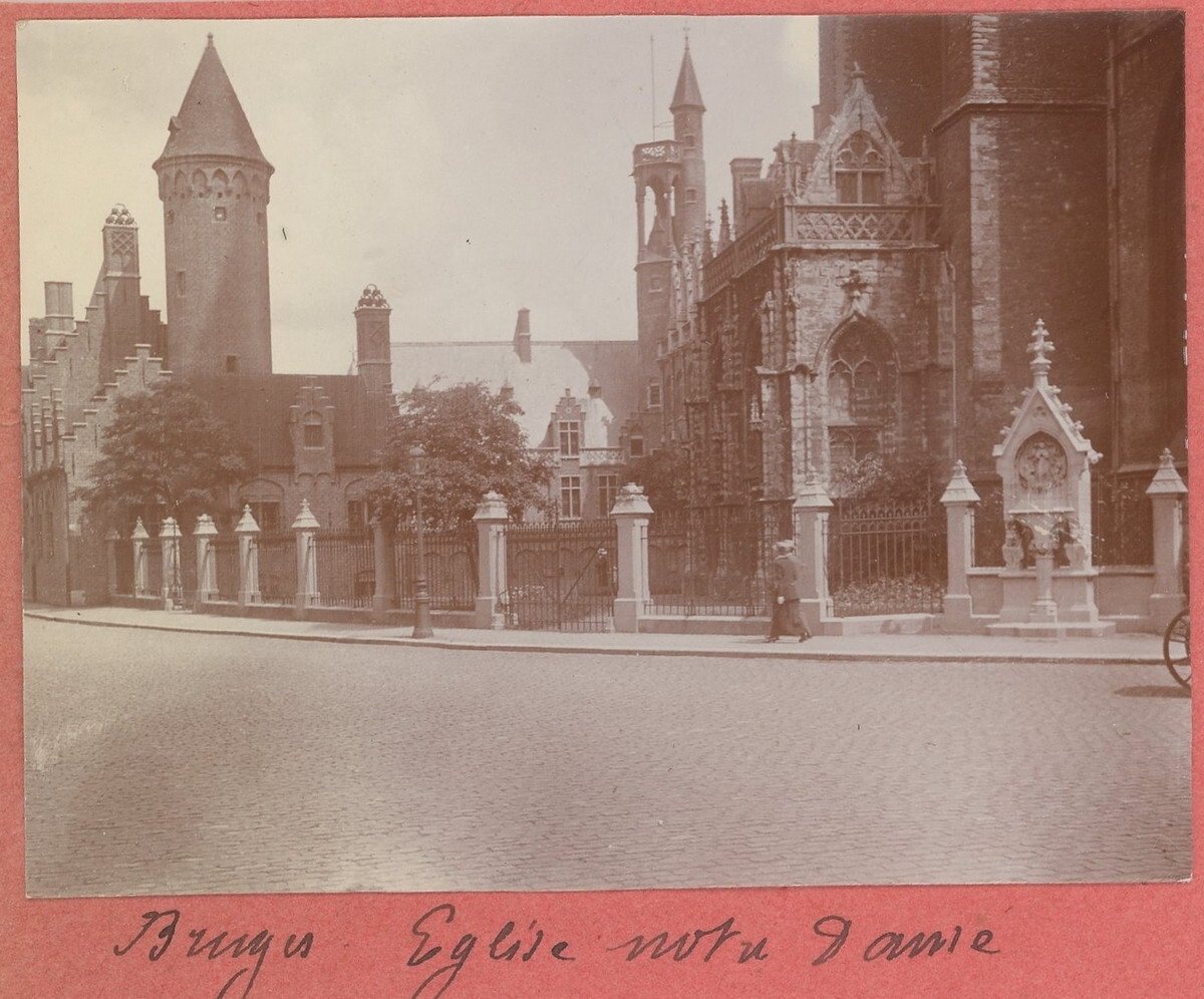 Bruges. Brugge. Notre-Dame Church. Belgium. Print Circa 1910.