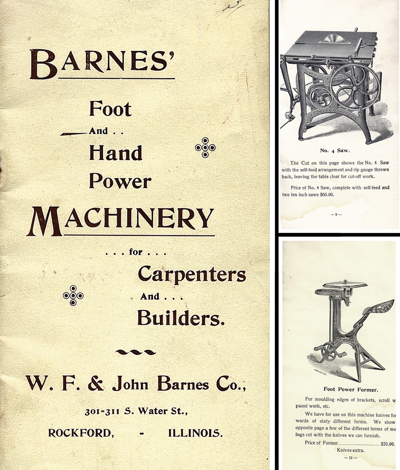 W. F. & John Barnes Co. - Catalog of Foot & Hand Power Machinery - 18 Pages