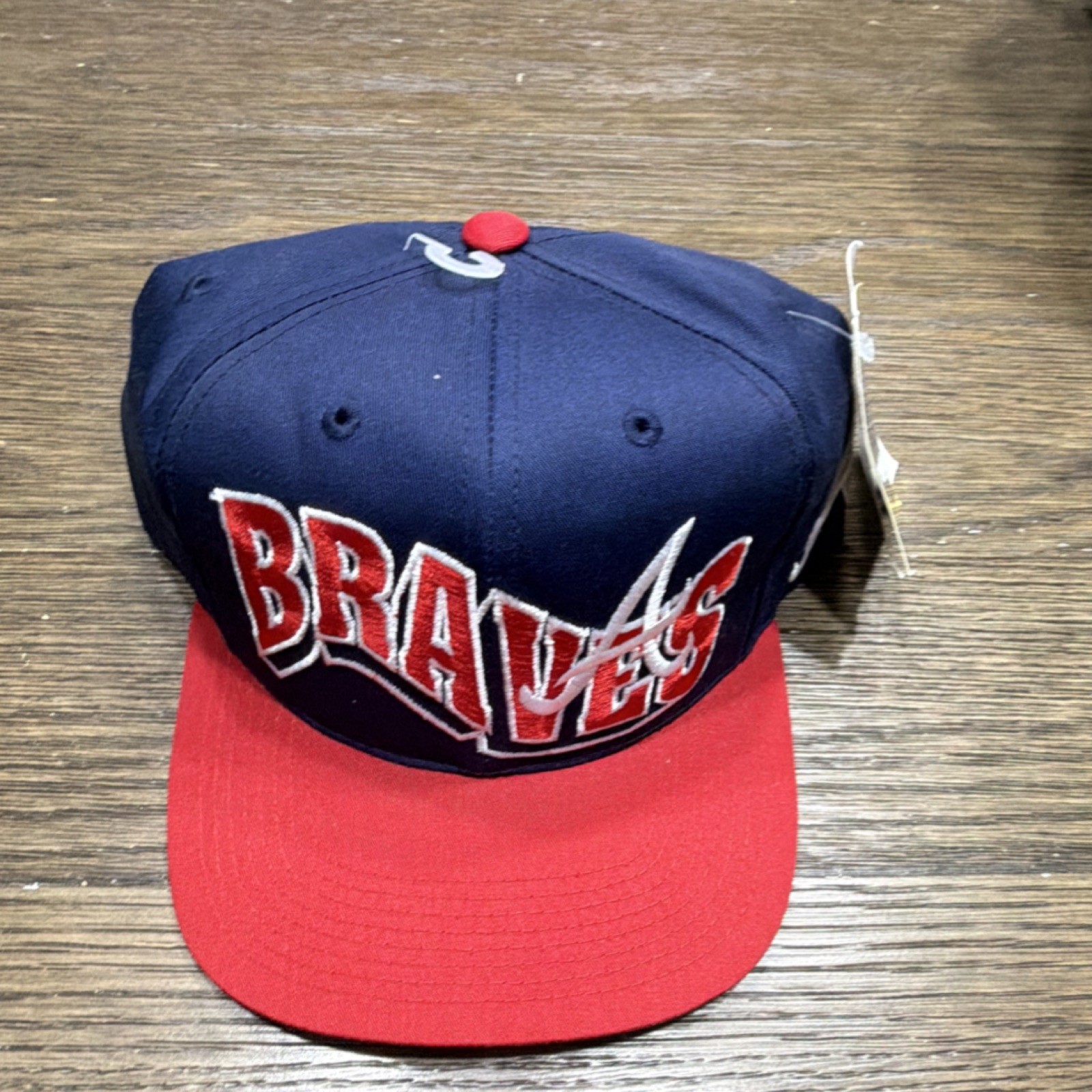 G Cap Atlanta Braves MLB Baseball Cap Navy Red White One Size