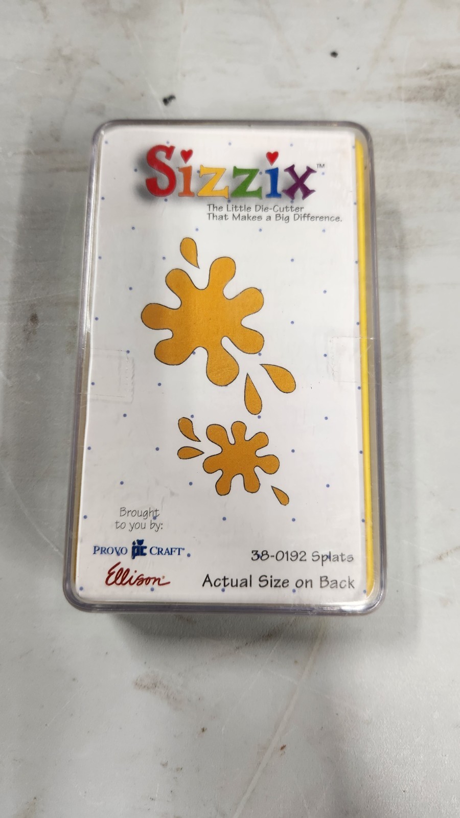 Sizzix Splats. 38-0192. Brand New In Package.