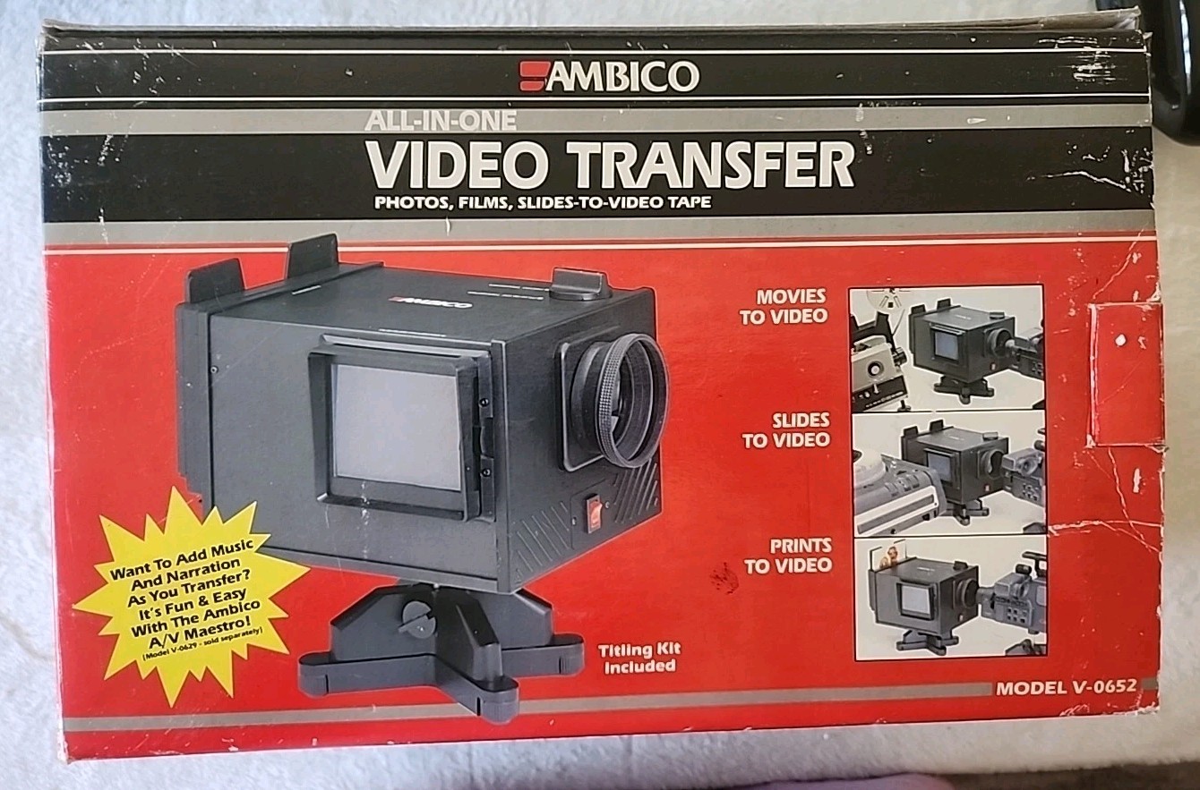 Ambico All-in-One Video Transfer for Photos, Films, and Slides to DVD Tape