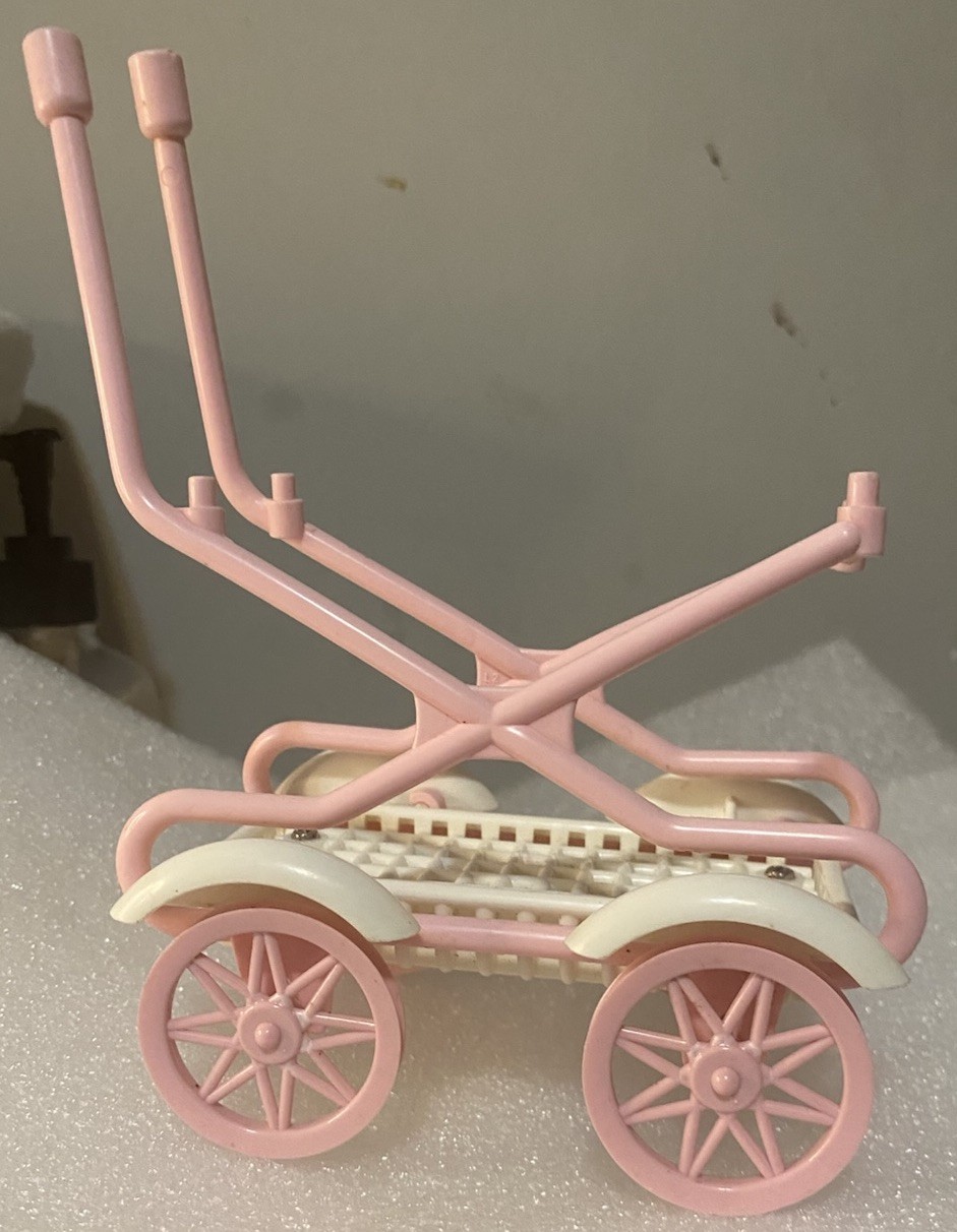 Mattel Walking Barbie Baby Sister Krissy Stroller 1999 Vintage Bottom Only Rolls