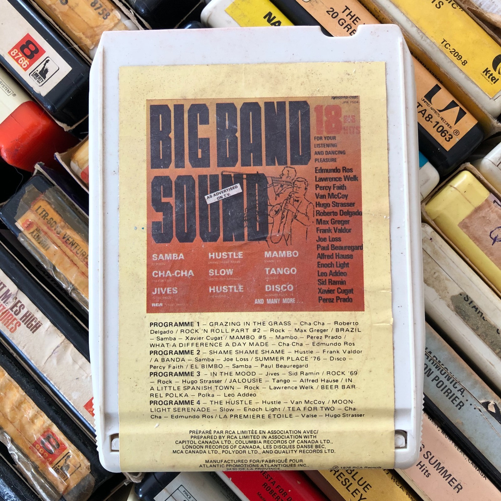 Big Band Sounds 1976, 8 Track Tape CANADIAN