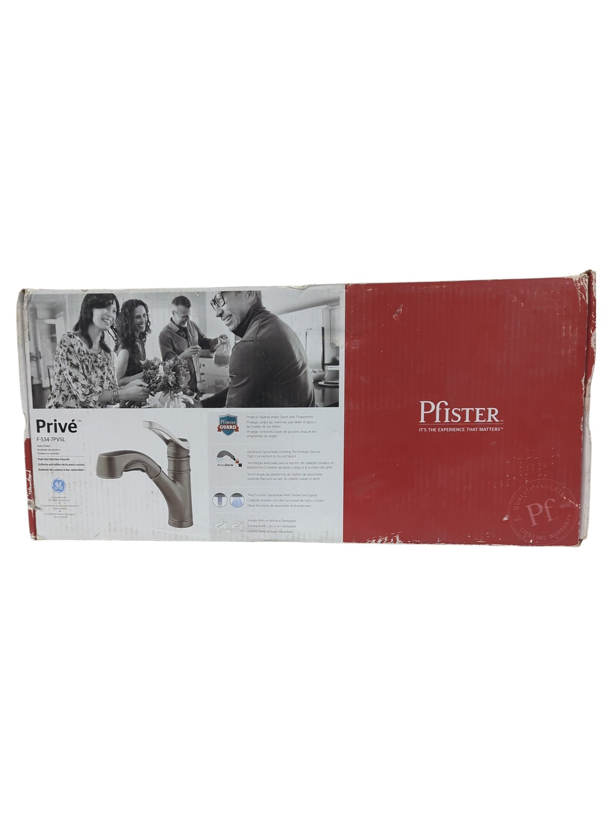 Pfister Privé 1-Handle Pull-Out Kitchen Faucet, SLATE finish F-534-7PVSL