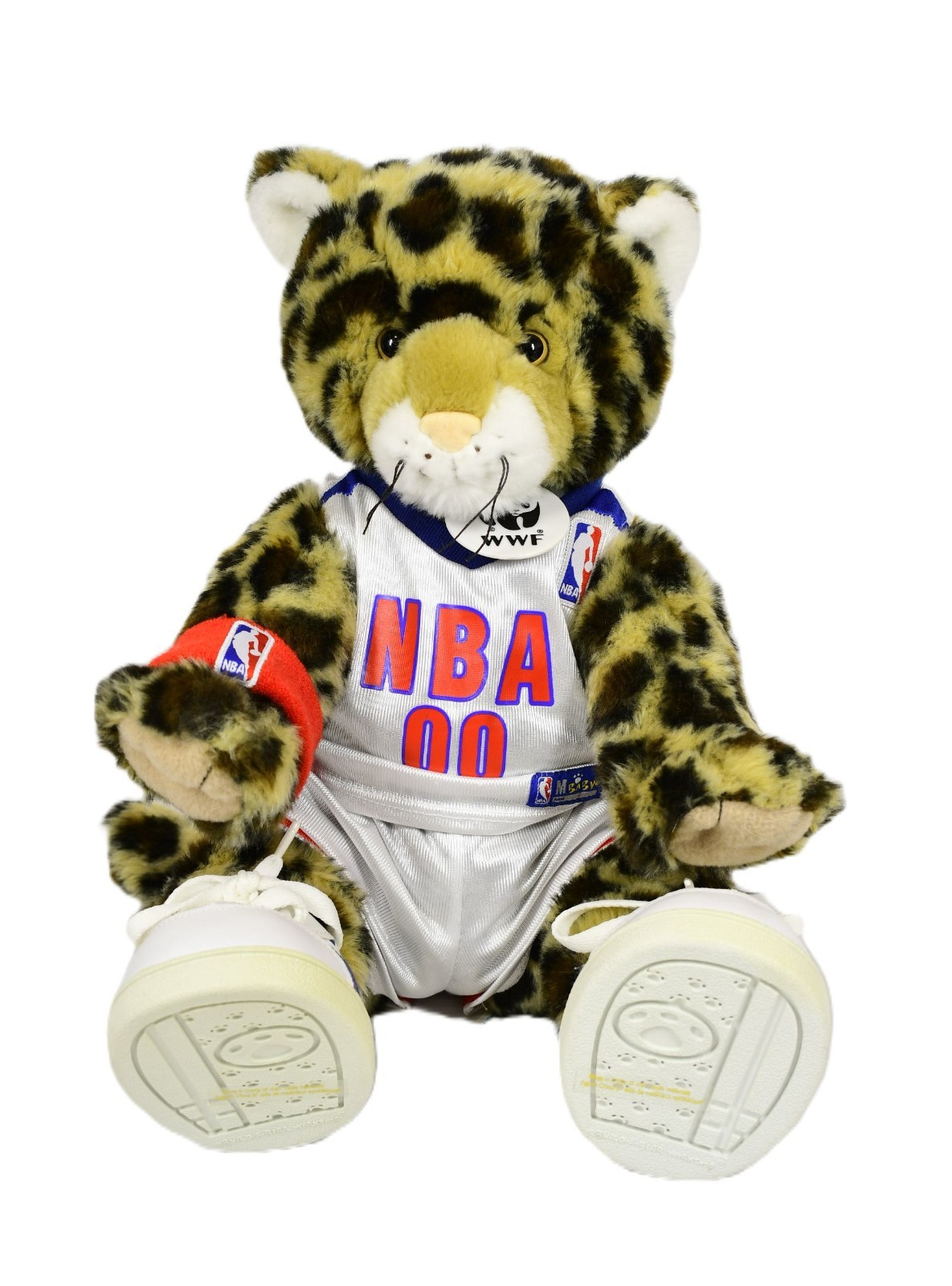 🐆Build-A-Bear Workshop Leopard BABW WWF NBA Outfit Uniform Plush 2012