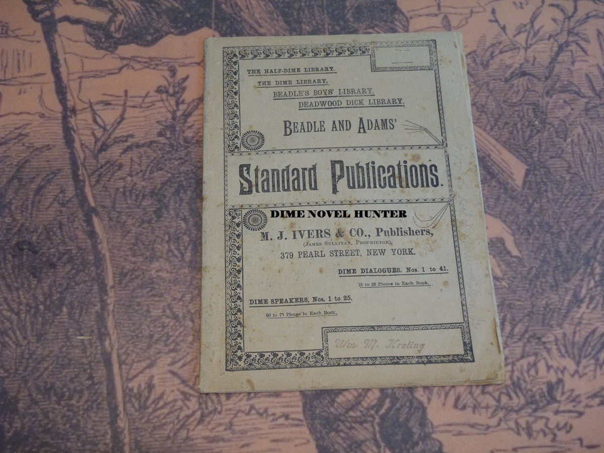 ADVERTISEMENT BEADLE & ADAMS CATALOGUE STANDARD PUBLICATIONS MJ IVERS DIME NOVEL