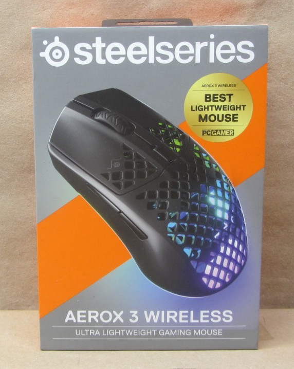 SteelSeries Aerox 3 Wireless - Holey RGB Gaming Mouse - Ultra-lightweight Water