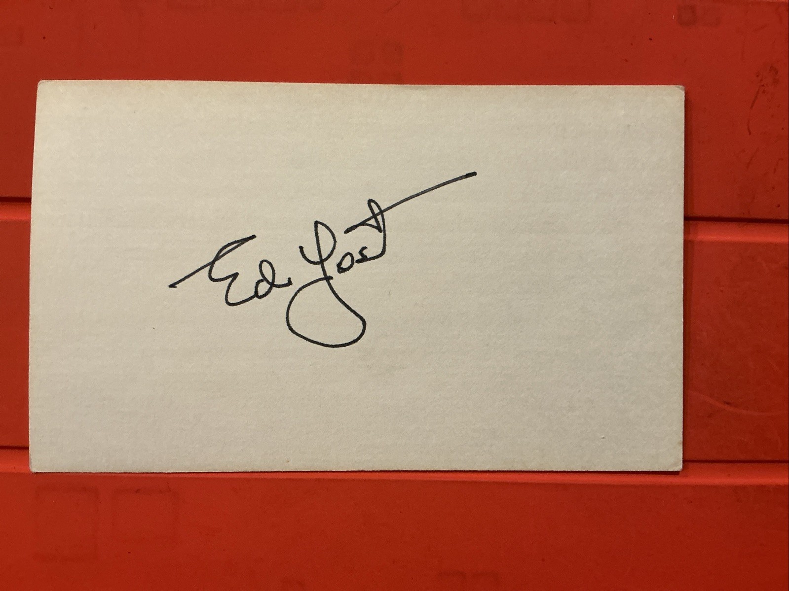 Ed Yost 🔥🔥MLB Debut: 1944 Washington Senators 🔥🔥Autograph⚾️⚾️