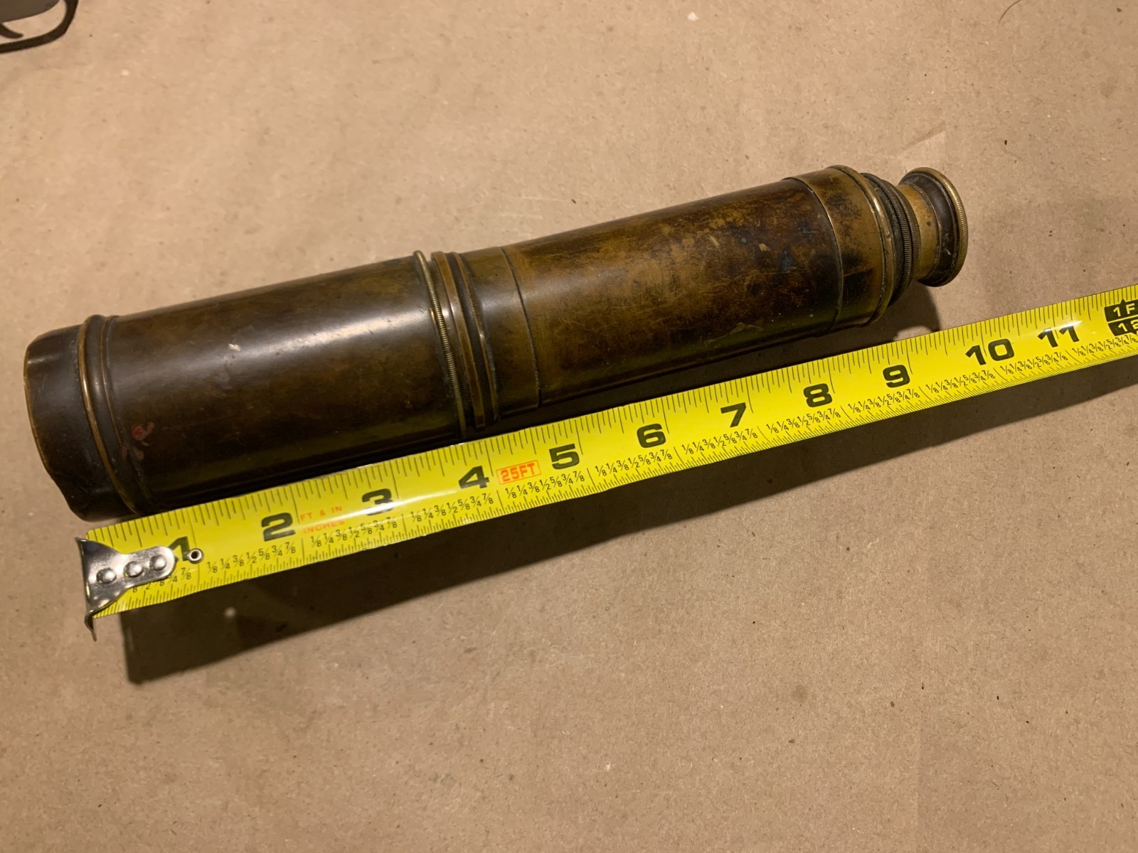 Vintage Brass Spy Glass /Telescope for Display Only