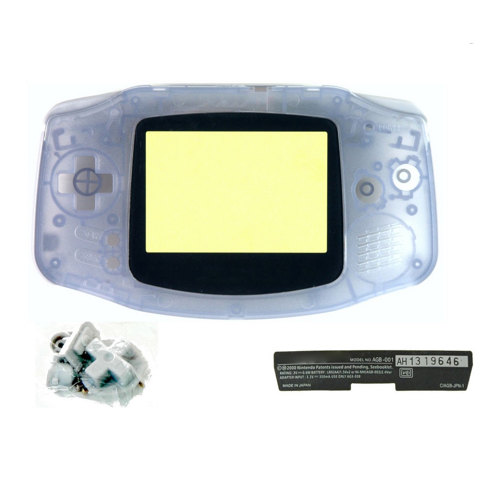 Transparent Housing Shell Protective Case Replacement for Gameboy Advance GBA
