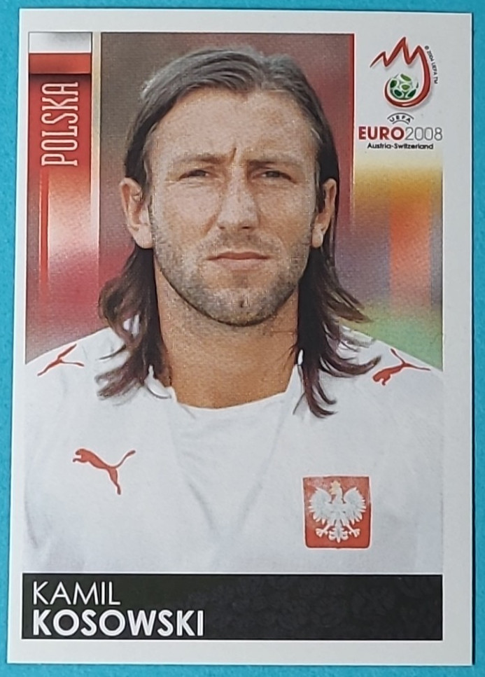 Panini Euro 2008 UEFA Euro 08 Sticker No 245 Kamil Kosowski Poland Polska