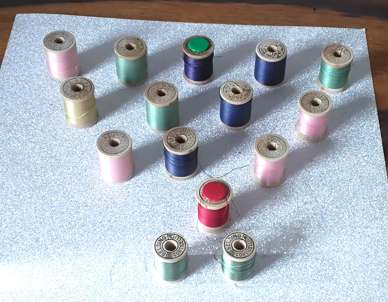 Vintage Balding Corticelli Bel-Waxed Mercerized Cotton & Silk Thread - 15 Spools