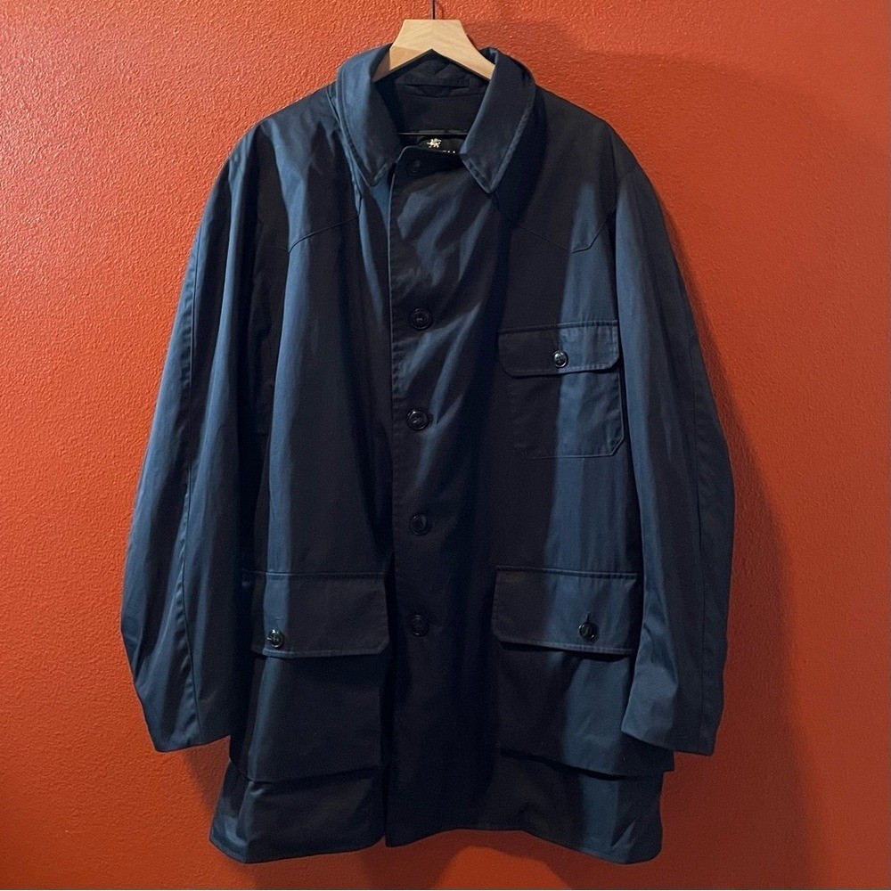 Grenfell England Men's Navy Button Front English Cloth Hunting Shooting Jacket