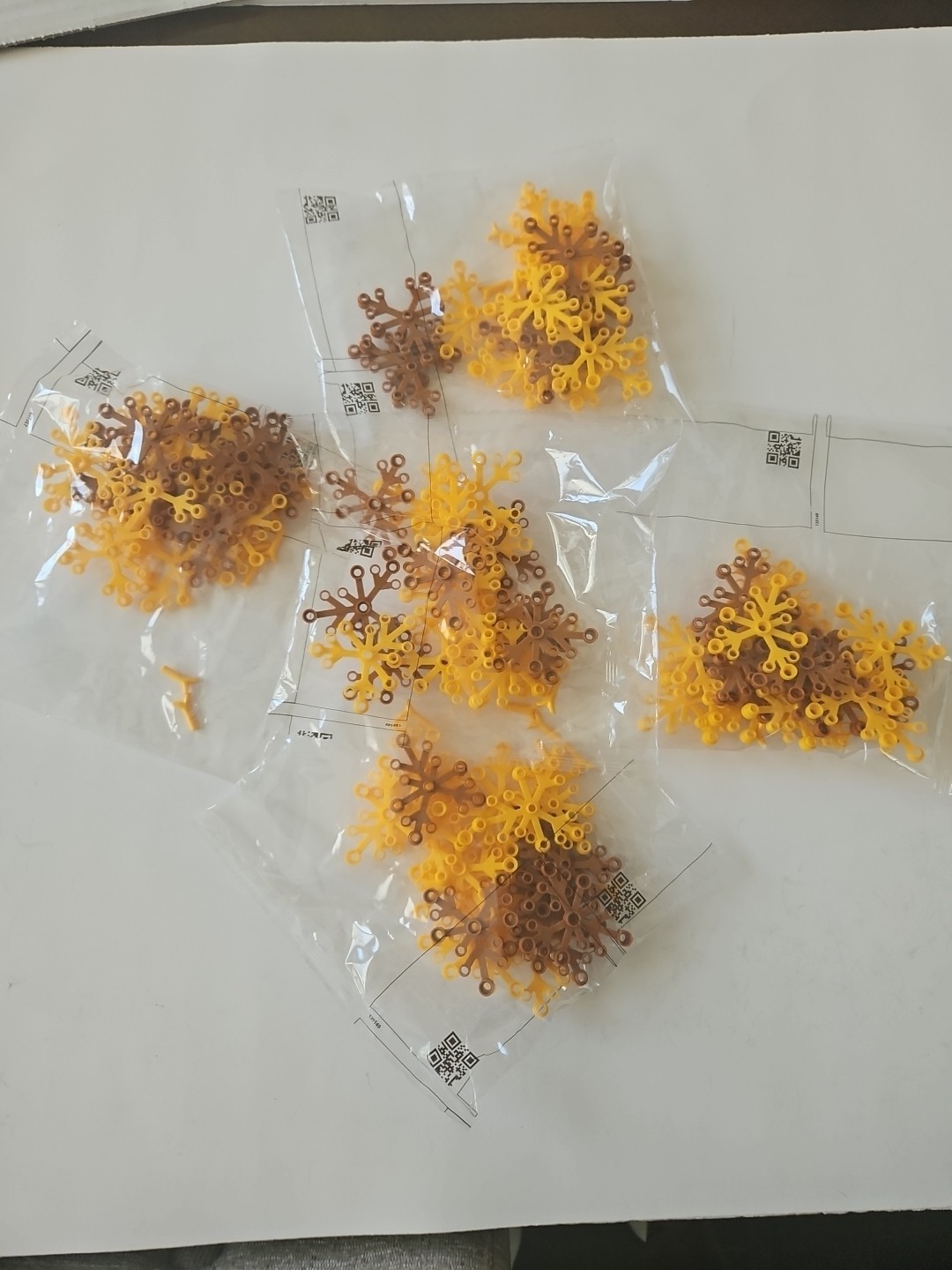 LEGO Ideas 21318 Treehouse Replacement Bags 5 YELLOW FALL LEAVES Sealed