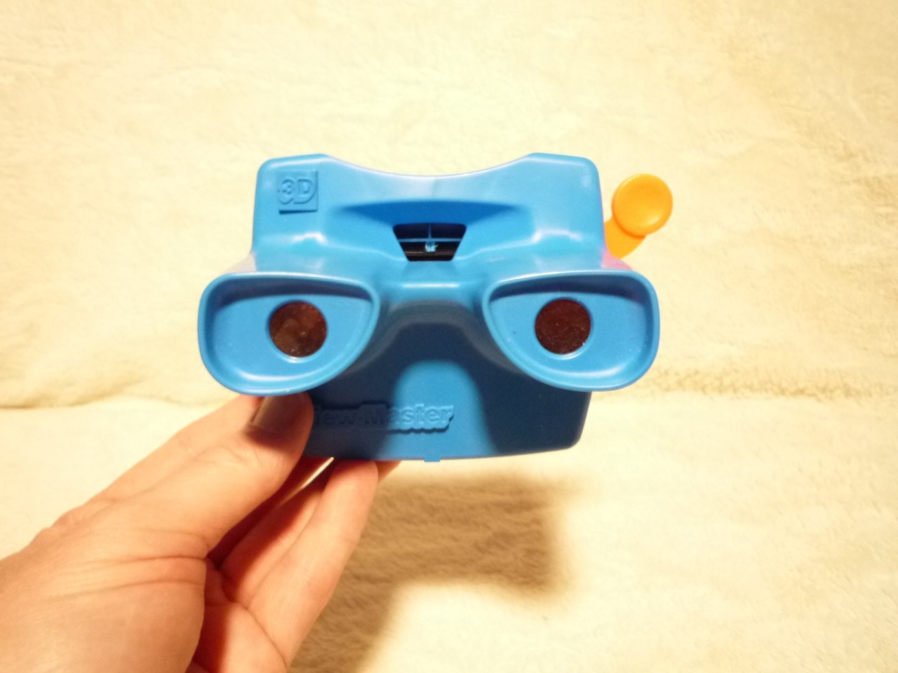 VINTAGE VIEW-MASTER 3-D SLIDE VIEWER ~ BLUE ~ FISHER PRICE ~ 1998 ~ WORKS!