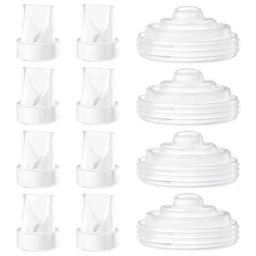 12 Pack Pump Parts, 8PCS Duckbill Valves 4PCS Silicone Diaphragm V8pc+D4pc