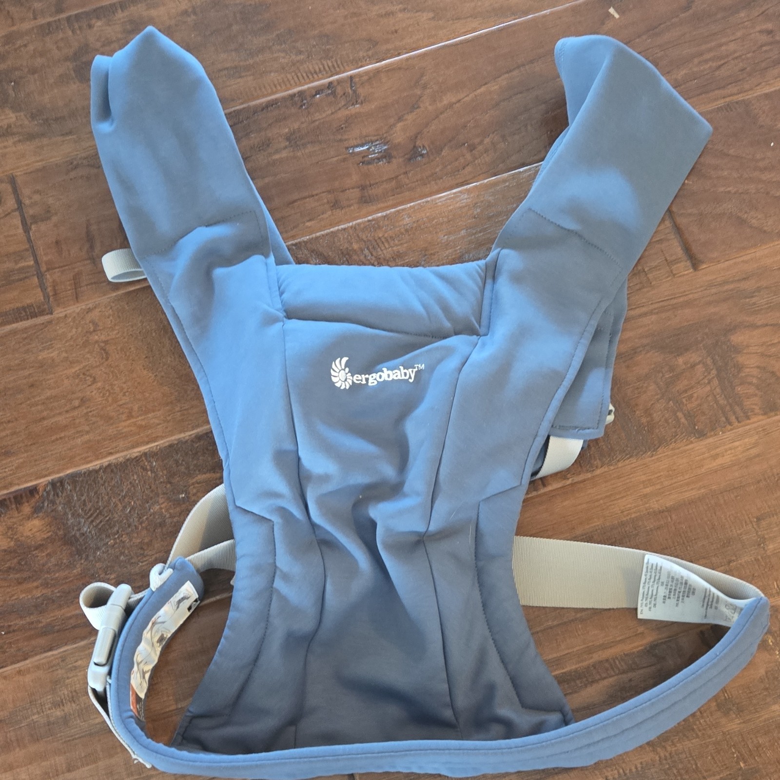 Ergobaby Baby Carrier Blue Buckle Closure Machine Washable Polyester Blend