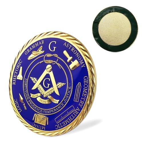 Master Mason Masonic Car Emblem Freemason Blue Lodge Metal Carutouto Decal A