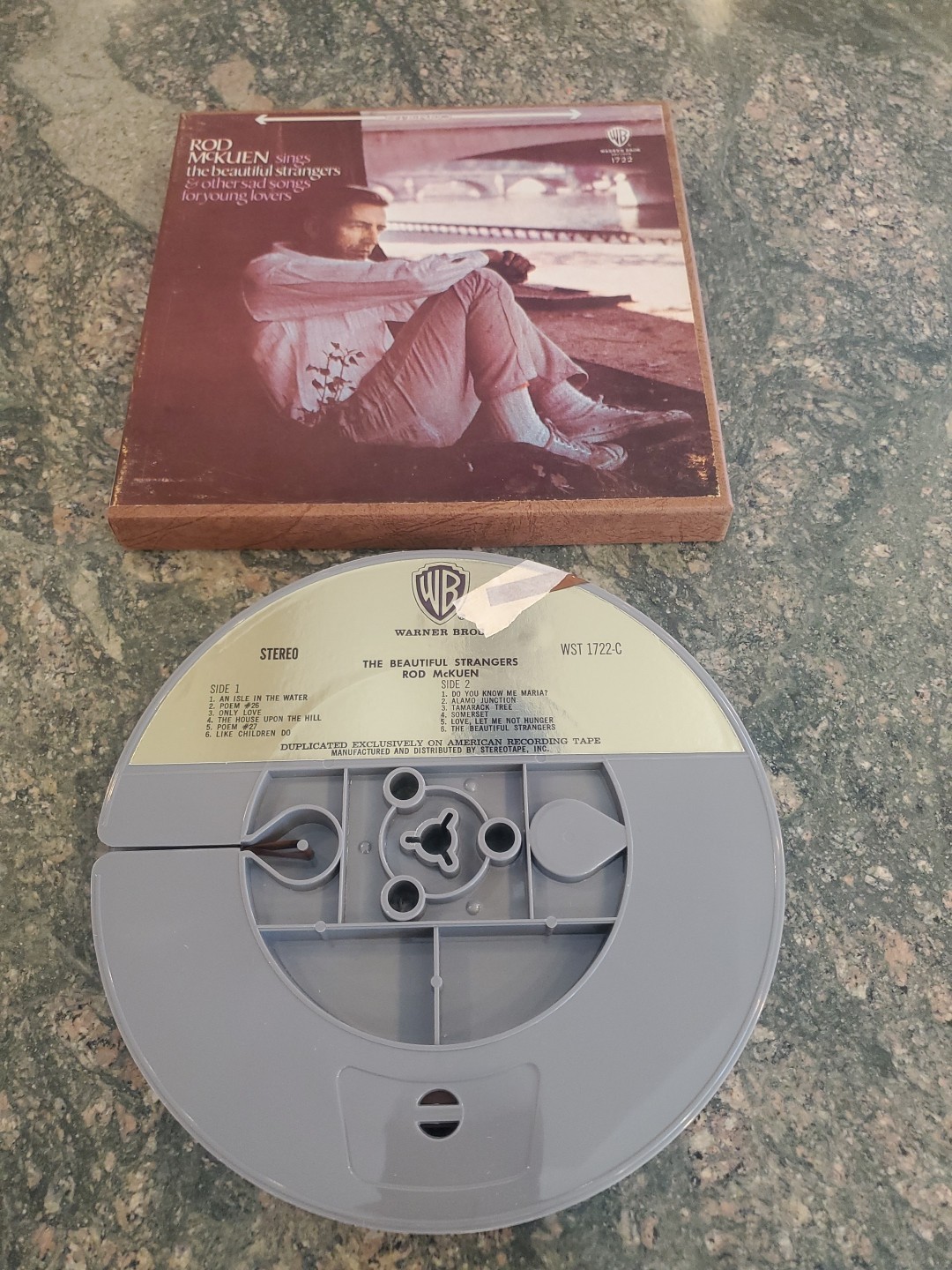 Rod McKuen Sings Beautiful Strangers Other Sad Songs  Reel To Reel Tape Stereo