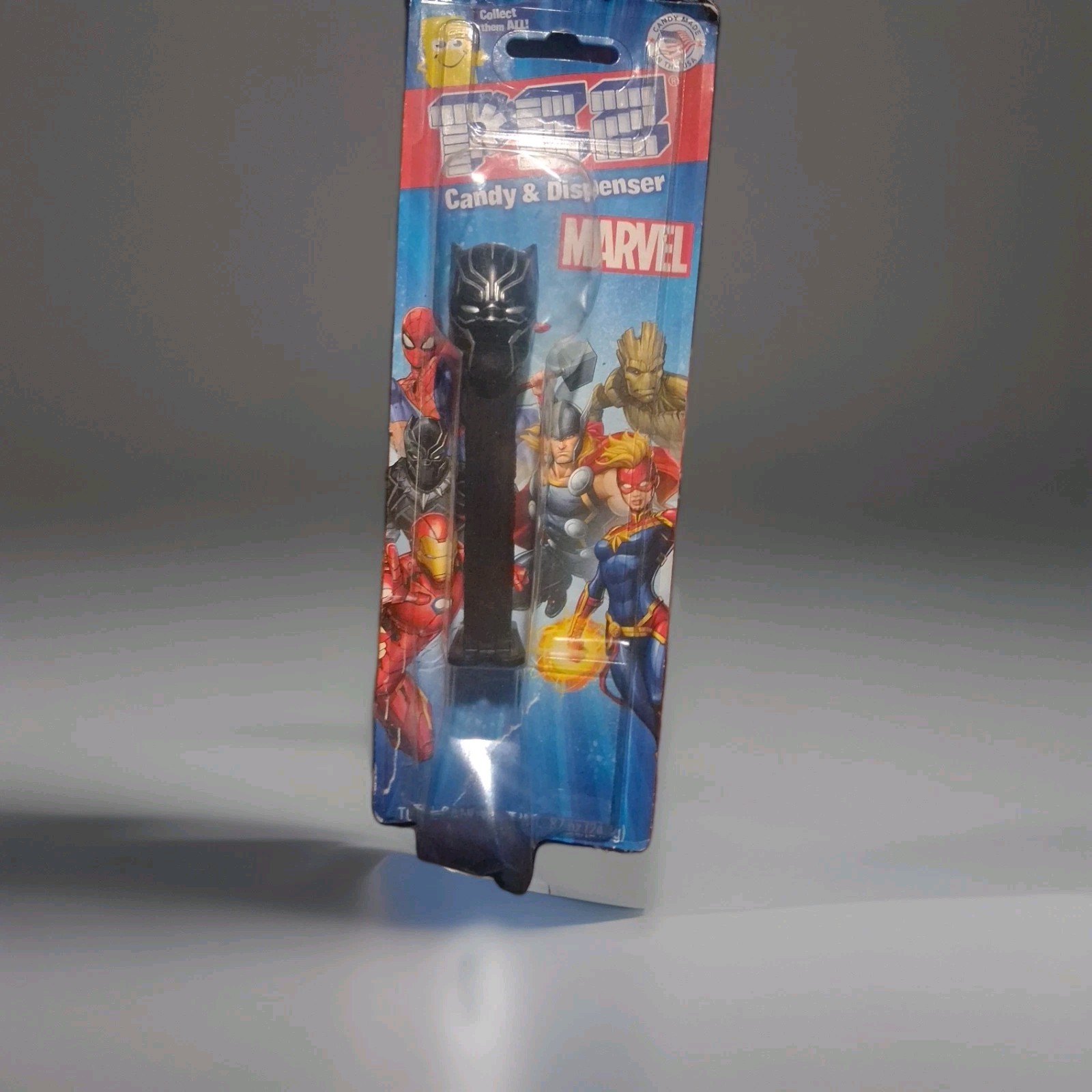 Collectible Marvel Comics Black Panther Pez Candy & Dispenser ~ FREE SHIPPING!