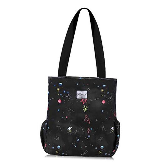  Floral Tote Bag - Waterproof Lightweight Handbags Travel One Size 2-starry Sky