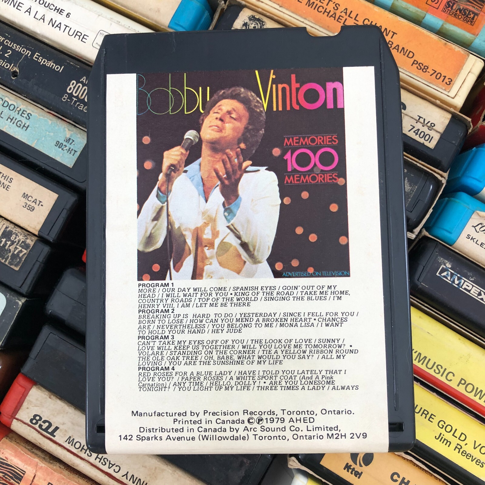 Bobby Vinton : 100 Memories Tape B (1979) 8 Track Tape CANADA