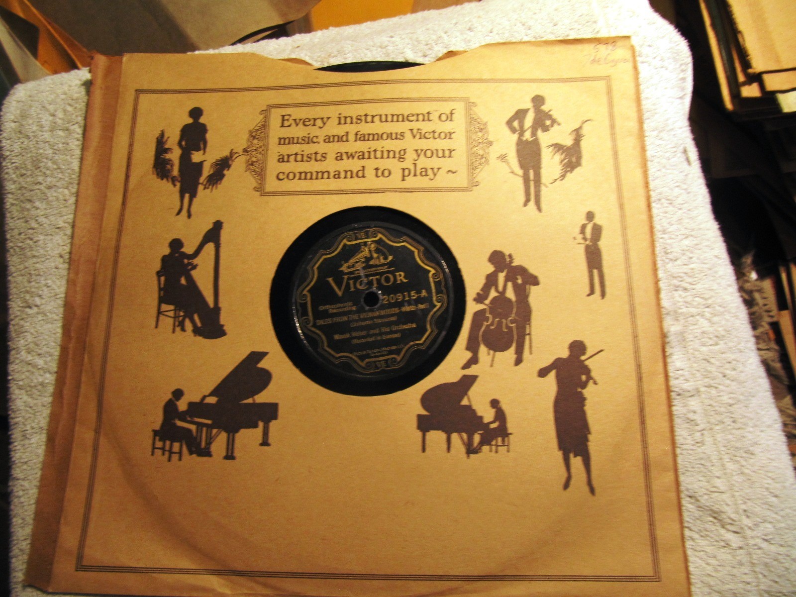 1930 Berlin MAREK WEBER w Zither Johann Strauss TALES FROM THE Vienna Woods 78