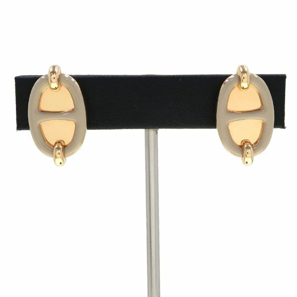 Hermes Earrings Mini Maillon B Rank Used