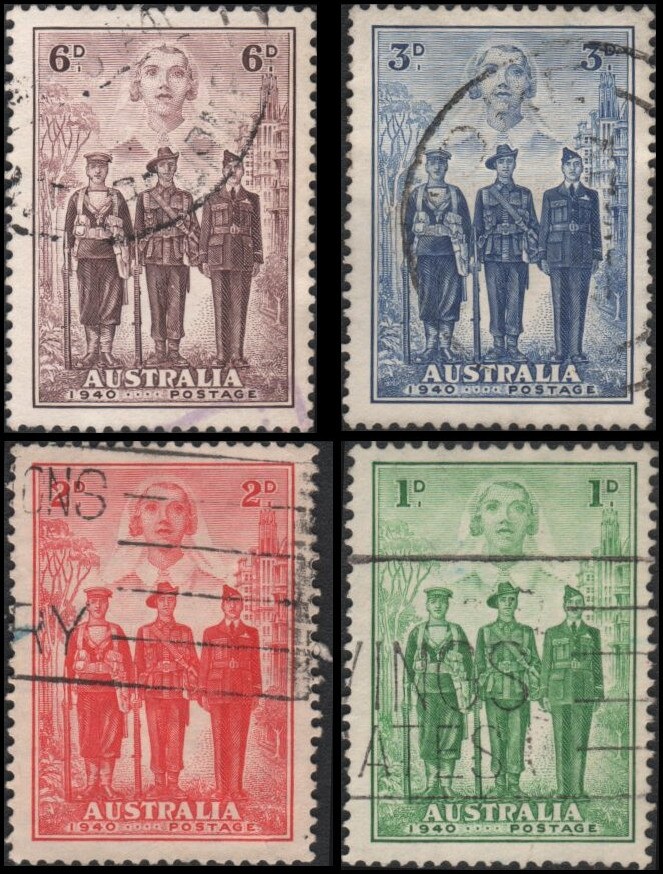 Australia #184-187 Used