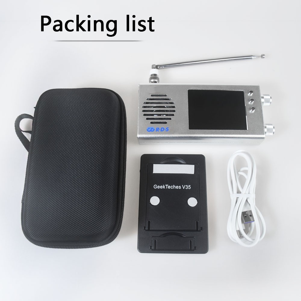 TEF6686 All Band Radio Receiver 3.2inch LCD Portable Shortwave Radios w/Antenna