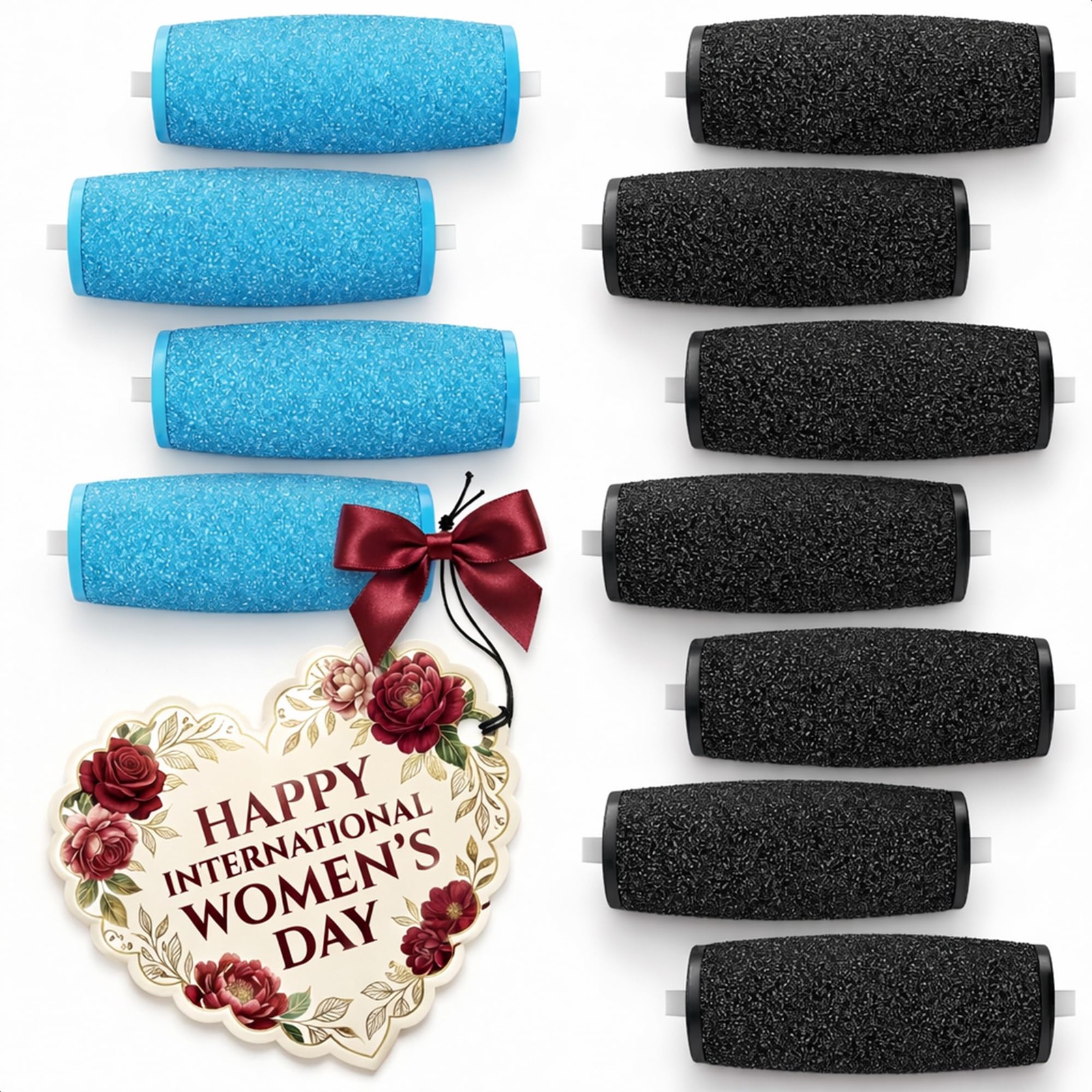 11 Pcs Replacement Rollers for Electric 1 Count (Pack of 11), Blue and Black 