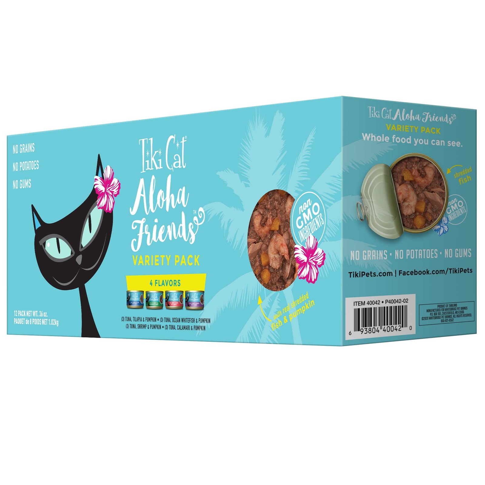 Tiki Cat Aloha Friends Wet Cat Food Variety Pack - Seafood & Pumpkin 3oz Cans