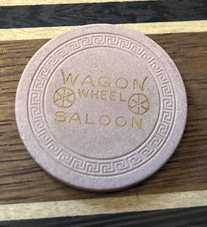 1940 25 Cent Harvey's Wagon Wheel Saloon Lake Tahoe Casino Chip 