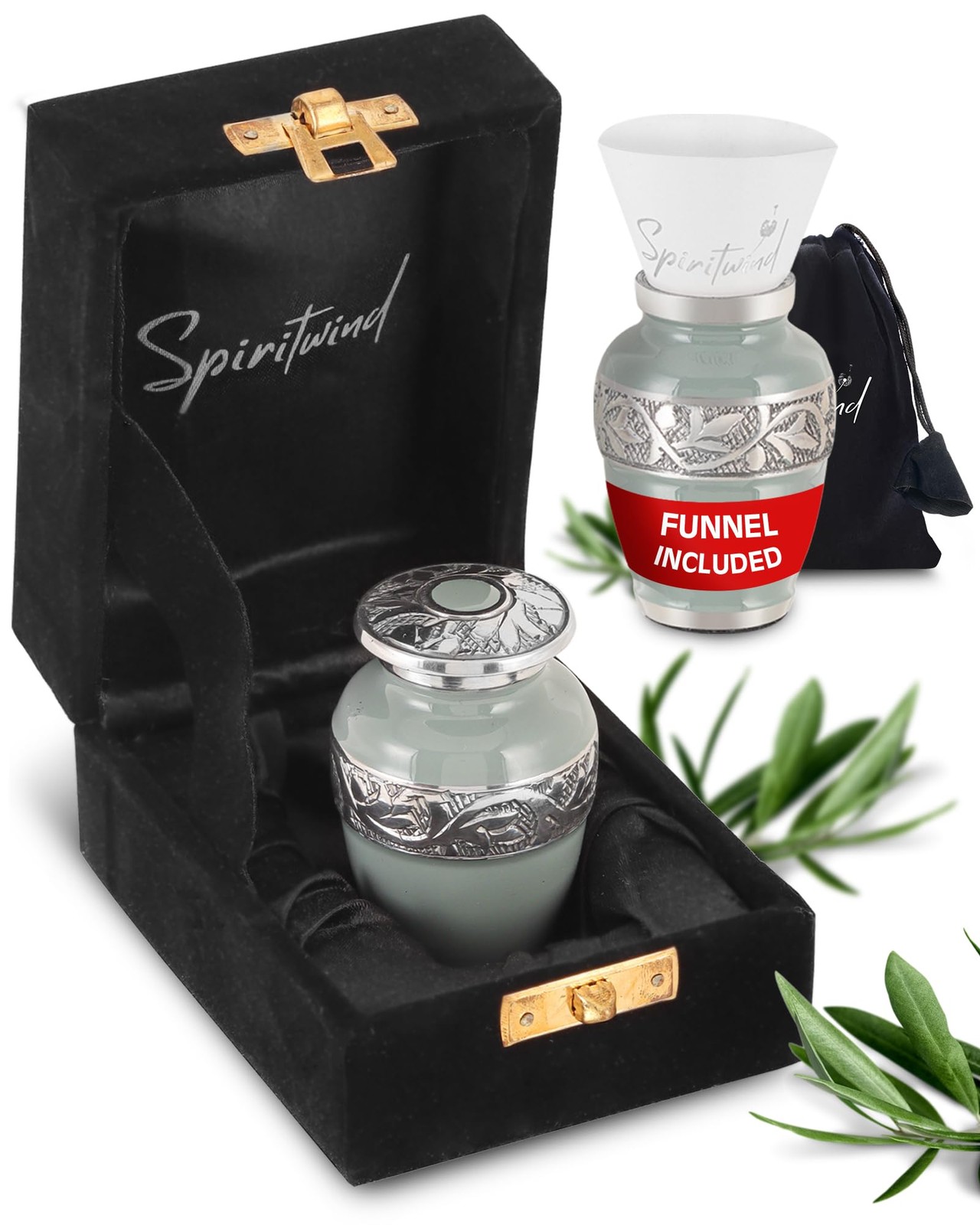 Handmade 2.9" Keepsake Urn with Premium Gift & Funnel - A Small Urn for Ashes...
