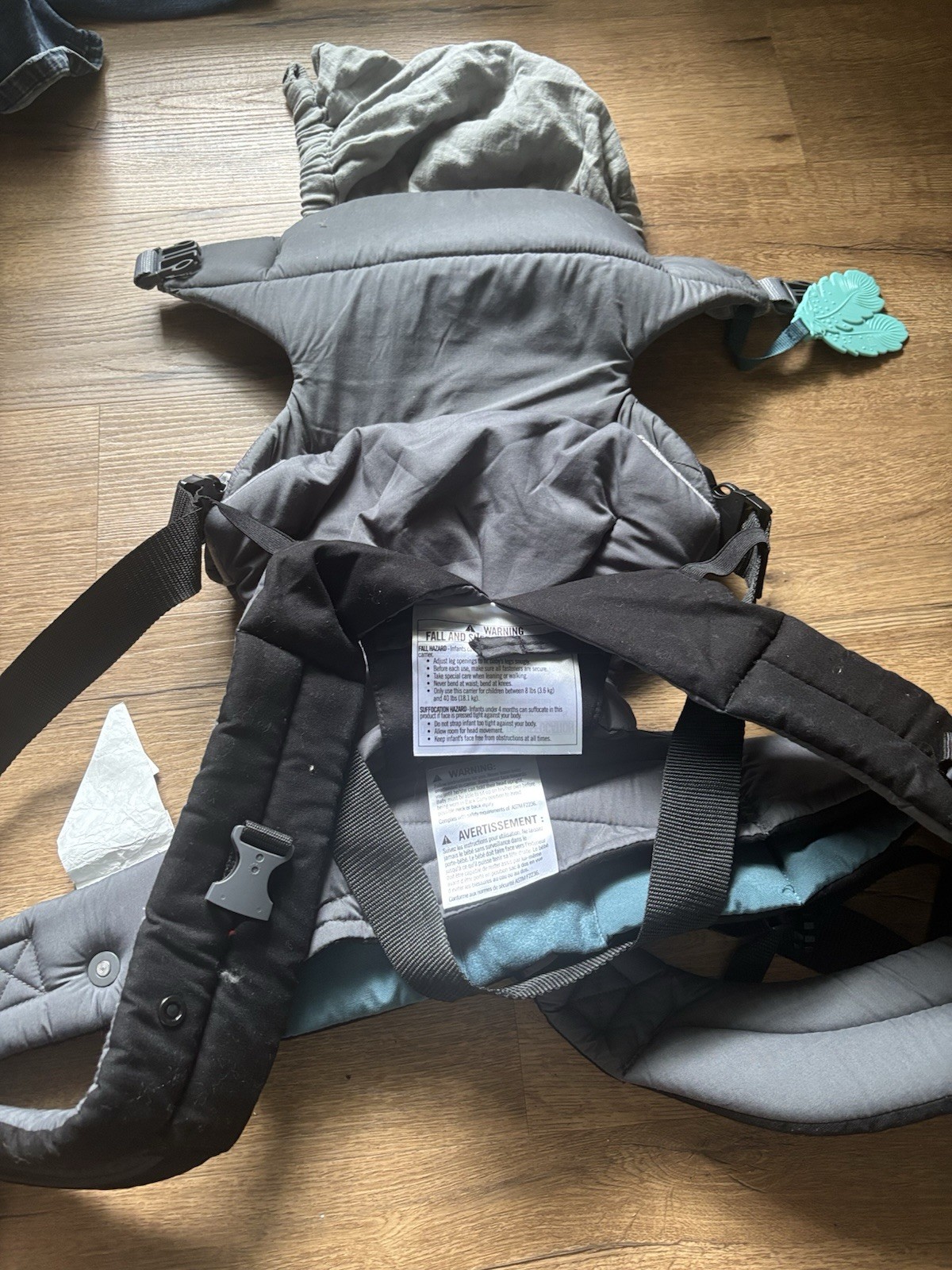 Infantino Go Forward 4-In-1 Evolved Ergonomic Baby Carrier  gray  8-40 Lbs