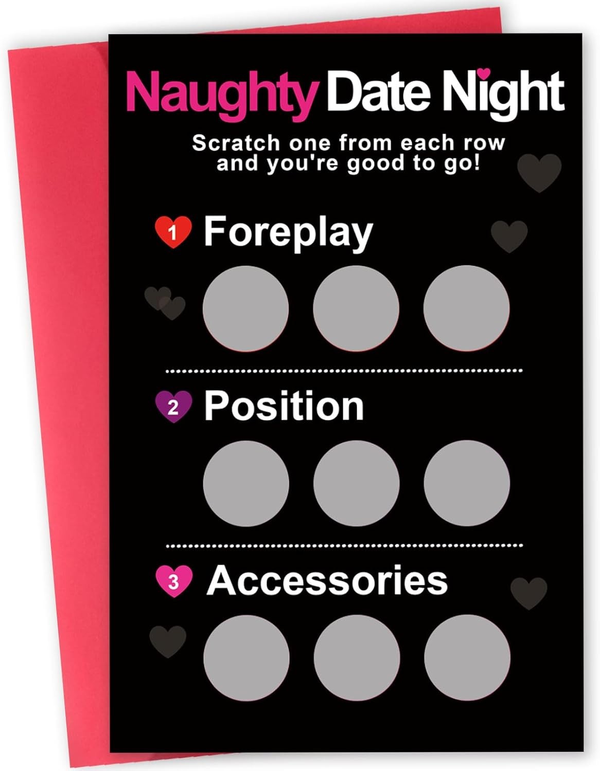 Date Night Scratch Card, Valentines Day Gift for Him, Birthday Card Gift for Men