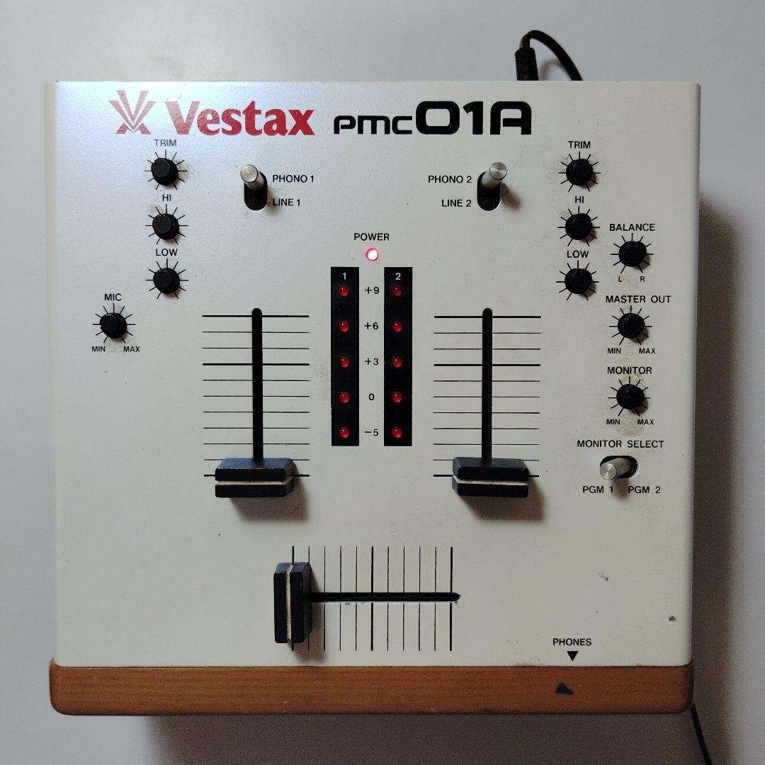 Vestax PMC-01A DJ Mixer with Power Adapter 2-Channel Compact Mixer
