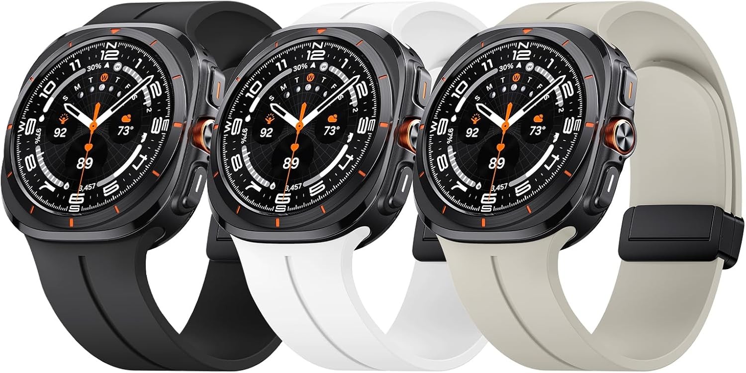 Soft Silicone Strap Compatible with Samsung Galaxy Watch Ultra 47mm