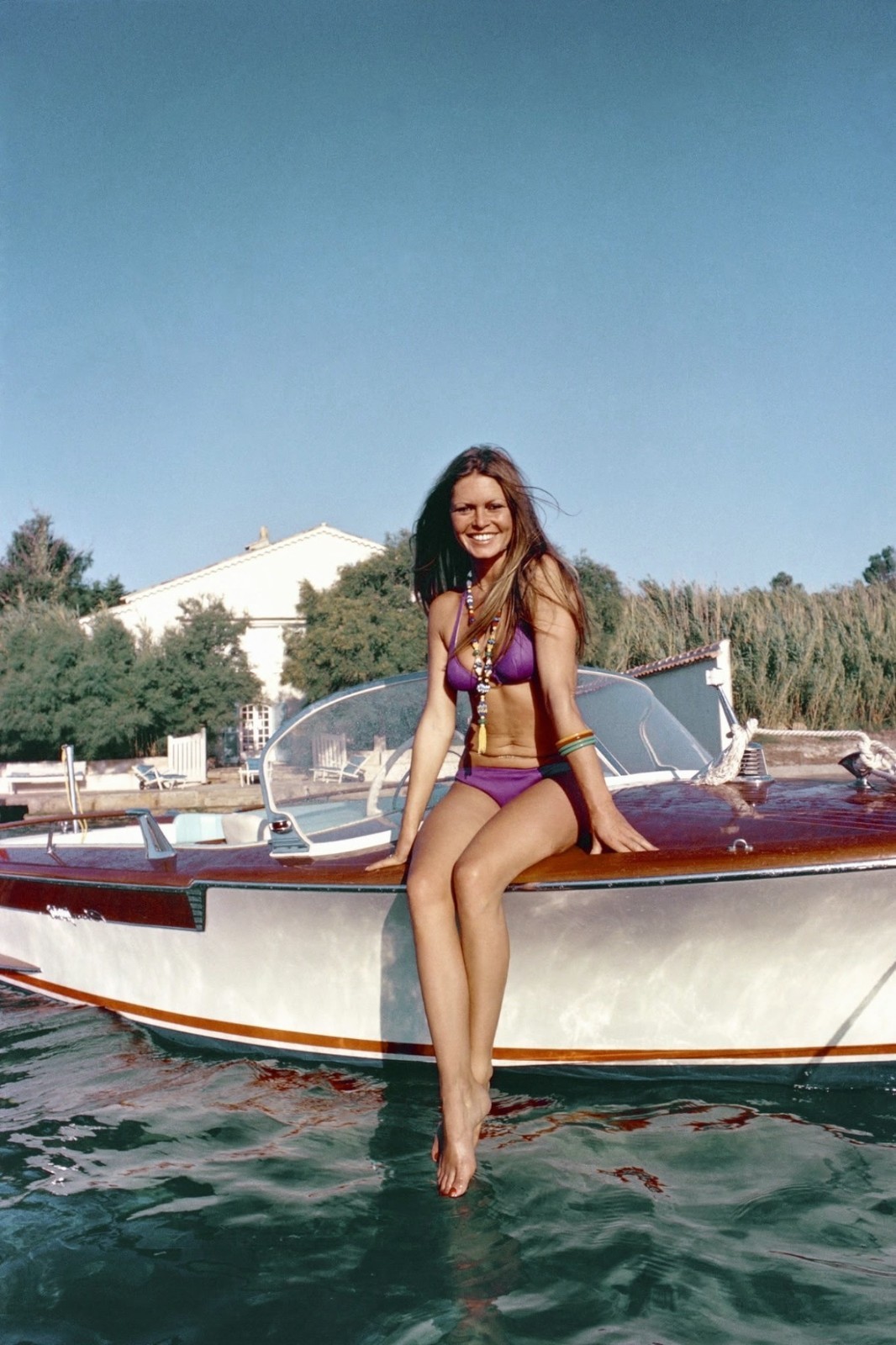 Actress Brigitte Bardot Classic Riviera Bikini Boat Glamour Picture Photo 4x6