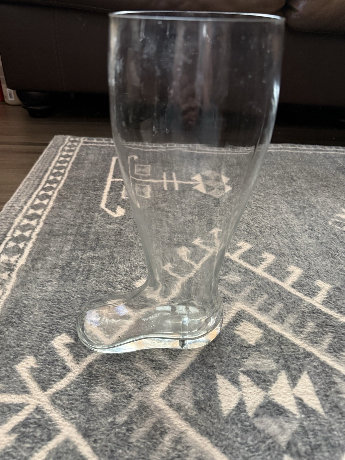 Vintage Antique Glass Barware Boot Bar Beer 2 liter 