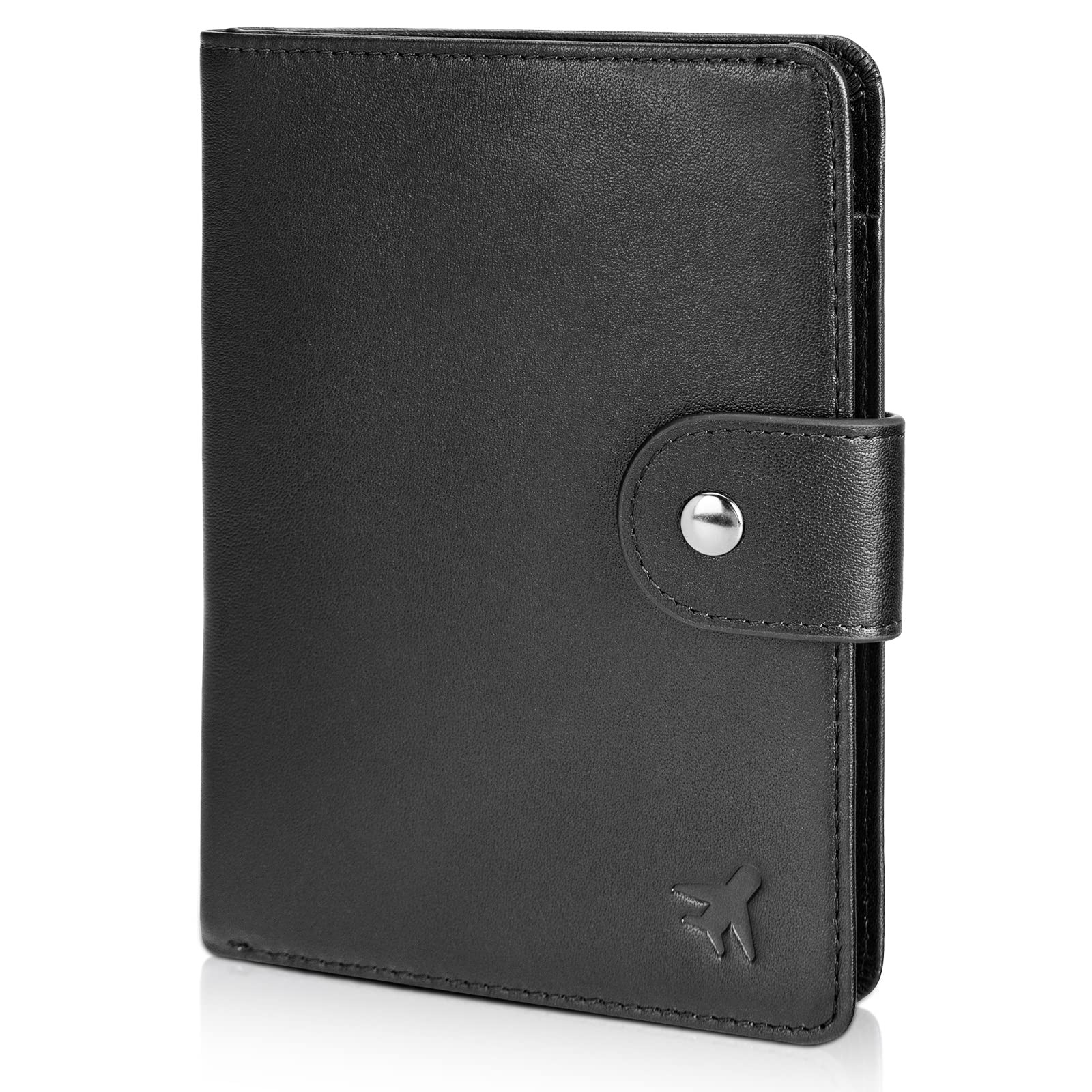 Polare Luxury RFID Blocking Leather Passport Holder Travel Wallet For Men and...
