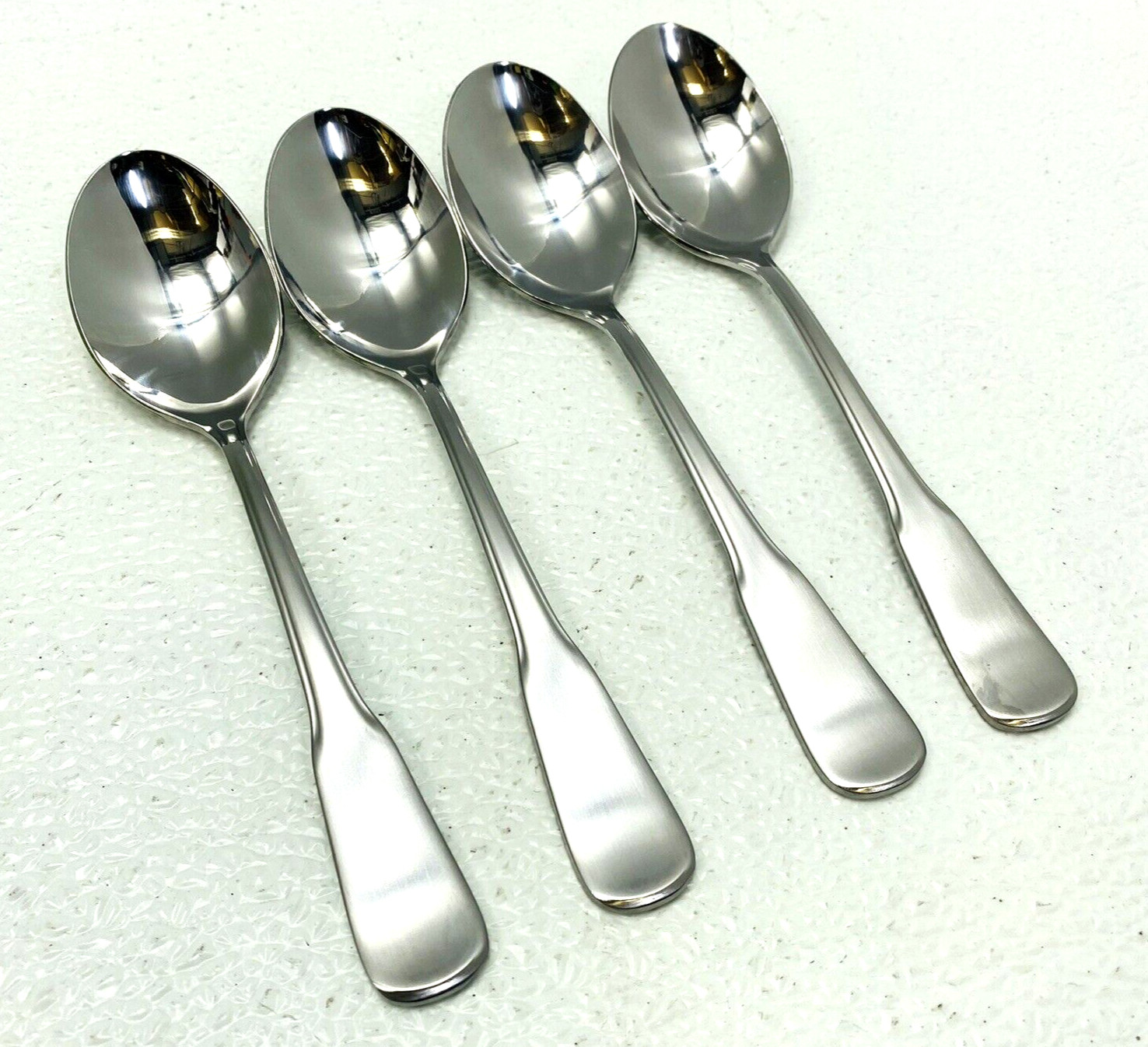 Oneida Stainless COLONIAL BOSTON 4-Place/Oval Soup Spoons 6 3/4" - New in Sleeve