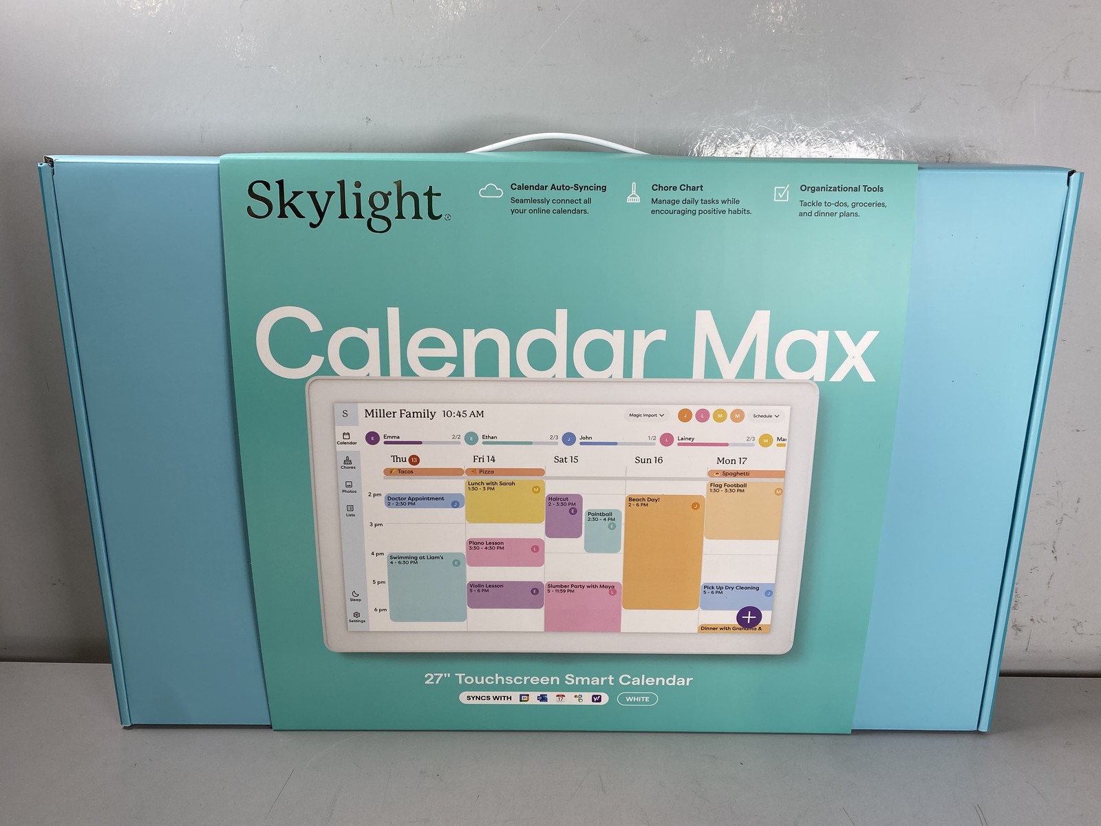 Skylight Calendar Max 27 Inch Touchscreen Smart Calendar- White
